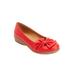 Extra Wide Width Women's The Pamela Slip-On Flat by Comfortview in Red (Size 9 WW)