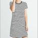 Madewell Dresses | Madewell Striped Ringer Tee Dress | Color: Black/White | Size: Xs