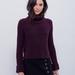 Free People Sweaters | Free People Purple Turtleneck Sweater | Color: Purple | Size: S