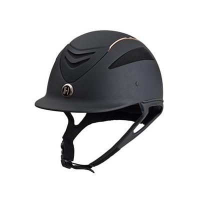 One K Defender Rose Gold Helmet - XL - Black Matte - Round Fit - Smartpak