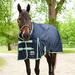 SmartPak Classic Turnout Blanket - 75 - Heavy (360g) - Navy w/ Mint Trim - Smartpak