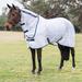 TuffRider Comfy Mesh Combo Neck Fly Sheet Made Exclusively for SmartPak - 69 - White w/ Navy Trim - Smartpak