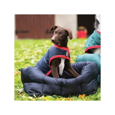 Rambo Waterproof Dog Blanket - XXX - Large - Navy with Red - Smartpak