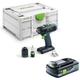 Akku-Bohrschrauber t 18+3-Basic + Akkupack bp 18 Li 4,0 hpc-asi 577051 - Festool