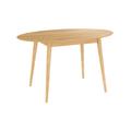 Table ovale 4 personnes en bois clair 130 cm