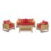 Mili 4 Piece Sunbrella Outdoor Patio Seating Set