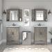 Key West 48W Double Vanity with Sinks and Cabinets by Bush Furniture