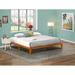 East West Furniture King Size Platform Bed Frame with 4 Solid Wood Legs and 2 Extra Center Legs - (Finish Option)