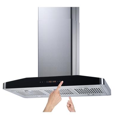 Winflo 36" Convertible Stainless Stee 5 Speed Island Range Hood with 2 Sides Touch Control