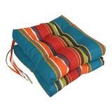 16-inch Square Tufted Indoor/Outdoor Chair Cushions (Set of 2) - 16"