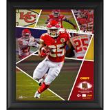 Clyde Edwards-Helaire Kansas City Chiefs Framed 15" x 17" Impact Player Collage with a Piece of Game-Used Football - Limited Edition 500