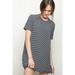 Brandy Melville Dresses | Brandy Melville Striped T Shirt Dress | Color: Black/White | Size: Os