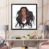 East Urban Home Portrait of African American Woman XV - Graphic Art on Canvas Canvas, Wood in Black/Brown | 16 H x 16 W x 1.5 D in | Wayfair