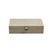 Global Views Marbled Leather D Ring Box in Gray/Brown | 3.25 H x 13 W x 7.5 D in | Wayfair 9.93356