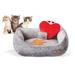 K&H Manufacturing Mother's Heartbeat Heated Kitty Pet Bed W/Heart Pillow One Size Fits All Gray 11" X 13" 4w | 7 H x 13 W x 11 D in | Wayfair