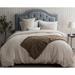 Latitude Run® Boonie Stone Washed Pure Linen Duvet Cover Set Linen in White | King Duvet Cover + 2 King Shams | Wayfair