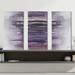 Brayden Studio® Purple Woods - 3 Piece Wrapped Canvas Painting Set Canvas in White | 24 H x 36 W x 0.75 D in | Wayfair