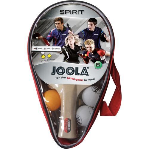 Joola Tischtennisschläger Carat / Spirit, (Set, 6 tlg., mit Bällen-mit Schlägerhülle-mit Tasche) beige Tischtennis-Ausrüstung Tischtennis Sportarten