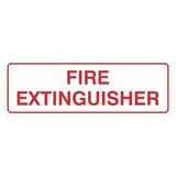 Signs ByLITA Standard Fire Extinguisher Door/Wall Sign -Red - Medium 2-3/4" X 7" Plastic in Red/White | 3 H x 9 W x 1 D in | Wayfair