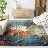 Blue 79 x 0.51 in Indoor Area Rug - Wrought Studio™ Acord Abstract Area Rug Polypropylene | 79 W x 0.51 D in | Wayfair VRKG5689 43373809