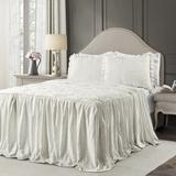 Ophelia & Co. Paxson Ruffle Skirt Bedspread Set Microfiber in White | King Bedspread + 2 King Shams | Wayfair 907C3D4693904CB3AC4D8A2B779361BD