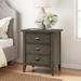 Red Barrel Studio® Laurent Nightstand w/ Drawer, Door w/ USB-C Fast Charging Station & AC/USB Outlet Wood in Gray | 28 H x 24 W x 16 D in | Wayfair