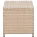 Wade Logan® Coffee Table End Table Lounge Sofa Table Outdoor Furniture Poly Rattan Wicker/Rattan in Brown | 14.96 H x 27.56 W x 15.75 D in | Wayfair