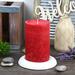 Symple Stuff Apple Crisp Scented Pillar Candle Paraffin in Red | 6 H x 4 W x 4 D in | Wayfair E14938669E574773B89E2A0E932031A8