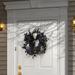 The Holiday Aisle® Skull 24" Floral Wreath in Indigo | 24 H x 24 W x 6 D in | Wayfair 27621C1CA19044B4A6F98A2E5A243773