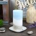 Symple Stuff Vintage Linens Scented Pillar Candle Paraffin in Blue/White | 6 H x 3 W x 3 D in | Wayfair C8FEE315B57B4FBFA29917CD34FA82AC