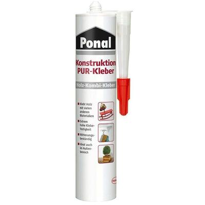 Ponal Konstruktions PUR-Kleber Holz-Kombi-Kleber 530 g