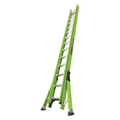 LITTLE GIANT LADDERS 18828 28 ft Fiberglass Extension Ladder, 300 lb. Load
