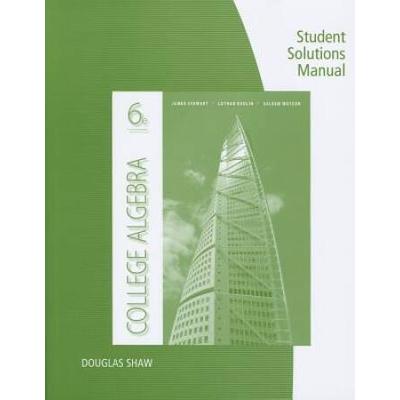 College Algebra Student Solutions Manual