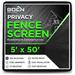Boen Privacy Netting Black 5' x 50', w/ Reinforced Grommets