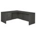 Legacy 60" Single Pedestal L-Desk with 47" Return- Ash Grey