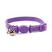 The Classic Purple Reflective Rope Breakaway Cat Collar, One Size Fits All