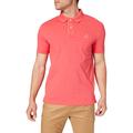 GANT Men's Contrast Collar Pique SS Rugger Polo Shirt, Paradise Pink, L