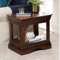 The Furniture Market French Hardwood Mahogany Stained Lamp Table