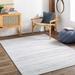 Beykoz 10' x 14' Modern Solid Cream/Dark Brown/Light Beige/Medium Gray/Peach Area Rug - Hauteloom