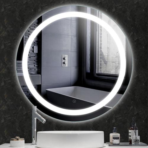 LED Rund Badspiegel,Badezimmerspiegel,Badspiegel mit Beleuchtung,Badspiegel Wandspiegel