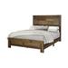 Agius Rustic Pine Wood Panel Bed