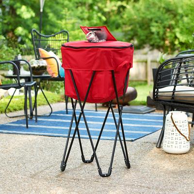 Household Essentials Thermal Standing Cooler with Travel Bag - 18.1"L x 18.1"W x 33.1"H