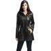 BGSD Women's Natalie New Zealand Lambskin Leather Anorak Coat (Regular & Plus Size Short)
