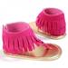 Baby Girls Summer Sandal Fashion Breathable Tassel Shoes Anti-slip Flip Flop Newborn Sandal 0-18M
