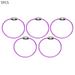 SANWOOD Key Ring 5/10Pcs Durable Steel Wire Rope Ring Connector Keychain Key Holder Hanging Cable