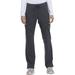 Dickies Xtreme Stretch Scrubs Pant for Women Mid Rise Rib Knit Waistband DK020T, S Tall, Pewter