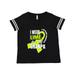 Inktastic I Wear Lime For My Granpa Lymphoma Awareness Adult Women's Plus Size V-Neck Female Football Black and White 2X