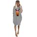 MIARHB Tiered Maxi Skirt Casual Dress Womens Plus Size Loose Tops Dress Ladies O Neck Long Pocket Christmas Dress