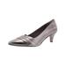 Clarks Womens Linvale Grand Metallic Leather Kitten Heels