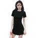 Cyber Monday Clearance!Women Bodycon Striped Printed Sexy Mini Dress Black White Short Sleeve O-Neck Slim T-shirt Dresses